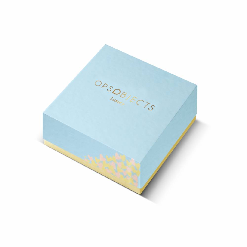 Opsobjects KATE Collana Oro Giallo Con Maglia Ovale E Sfere