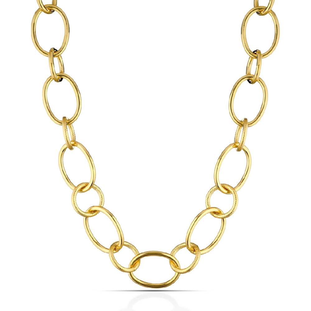 Opsobjects KATE collana oro giallo con maglie tonde e ovali