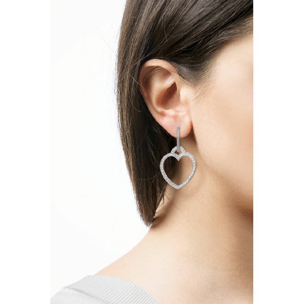 Opsobjects CRYSTAL VIBES orecchini cuore
