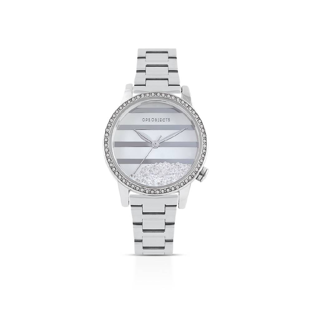 Opsobjects DANCING LIGHTS orologio in acciaio