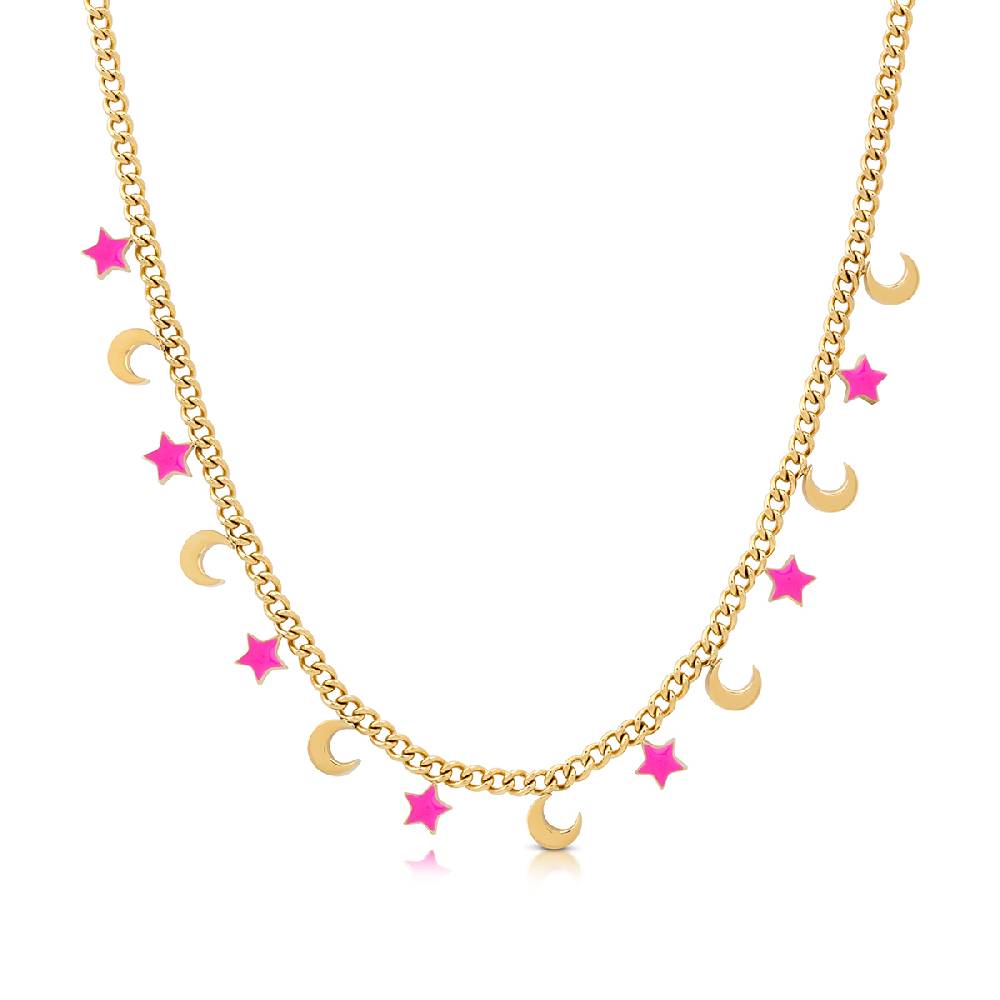 Opsobjects LILY collana con smalto colorato