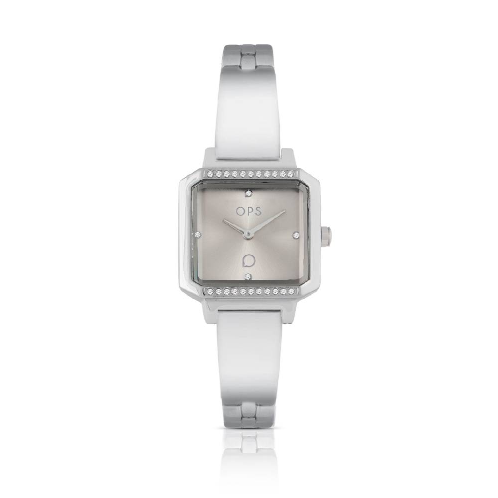 Opsobjects SQUARED FASHION orologio in acciaio