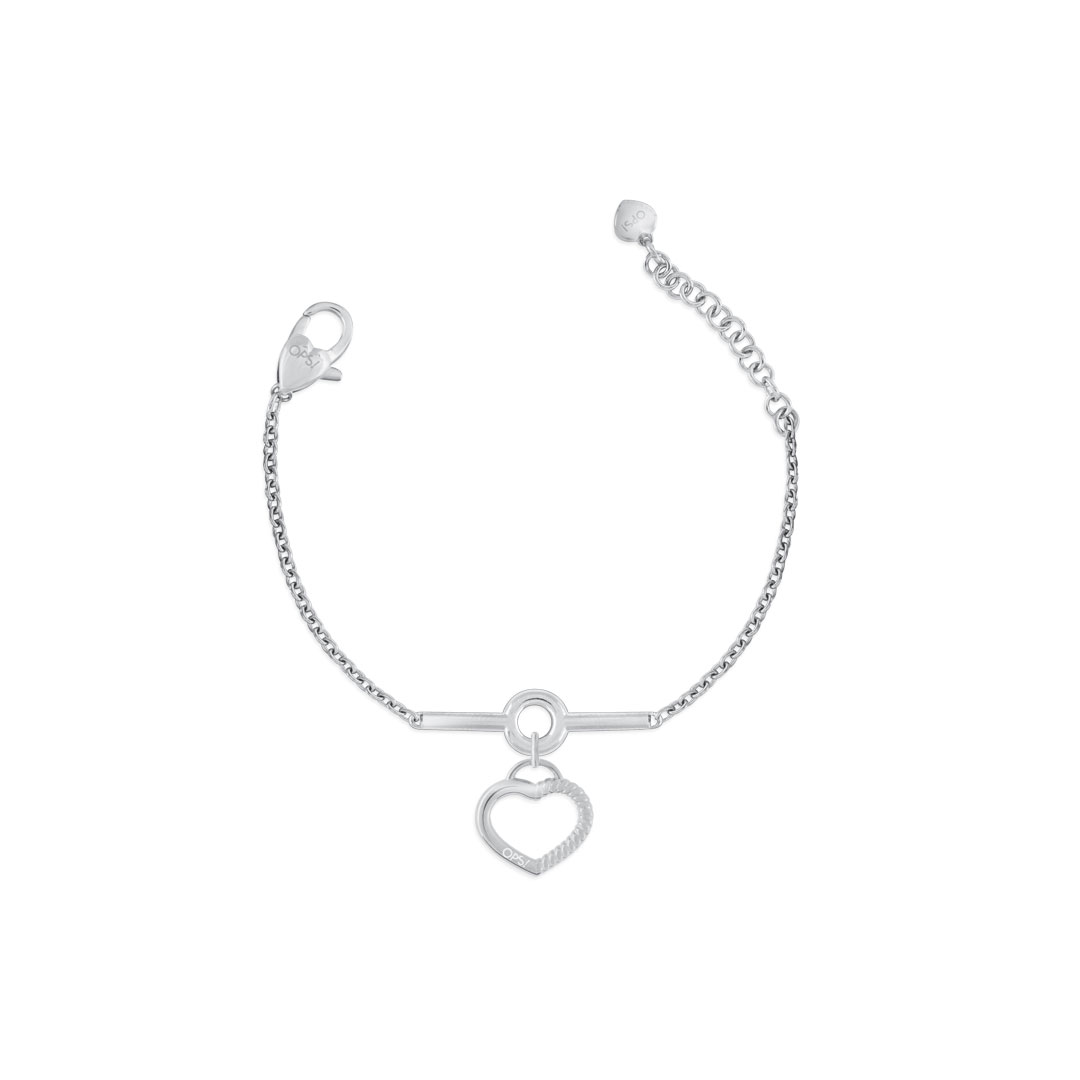 Opsobjects TWISTED bracciale cuore pendente