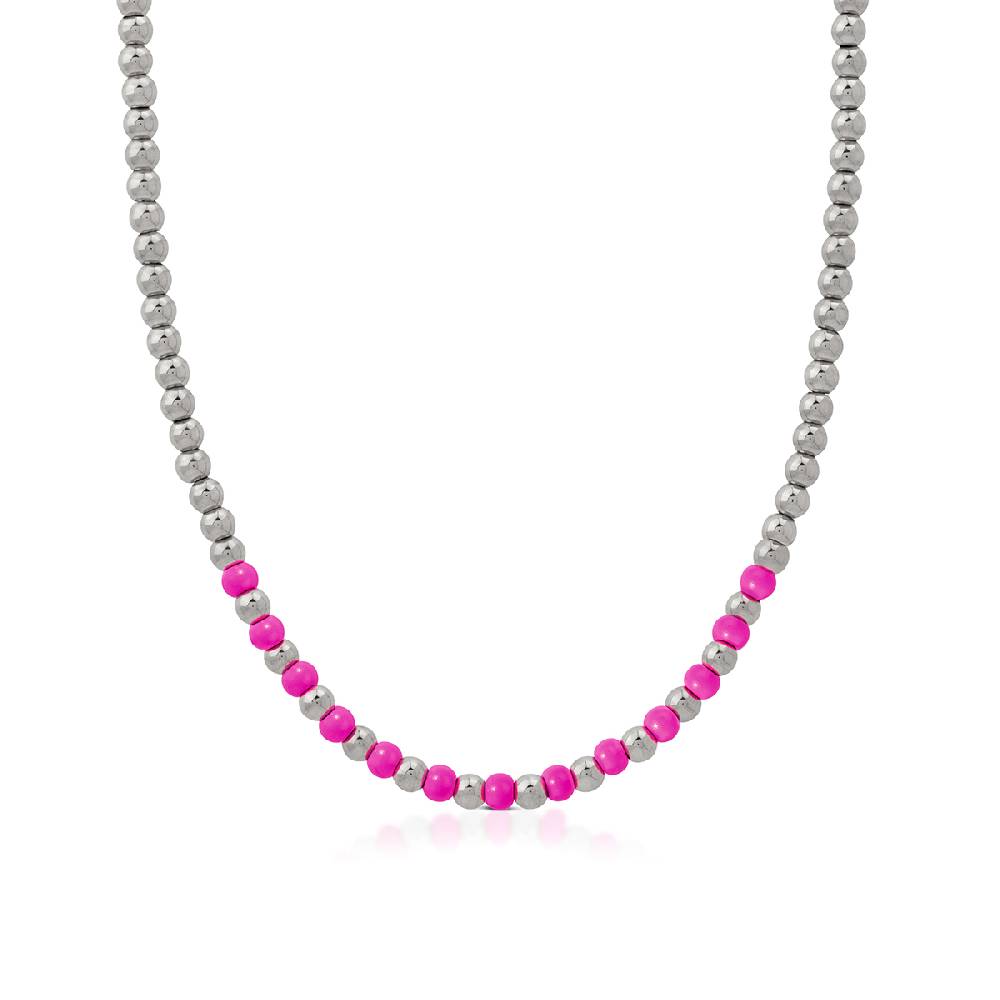 Opsobjects SANDY collana silver con smalto colorato