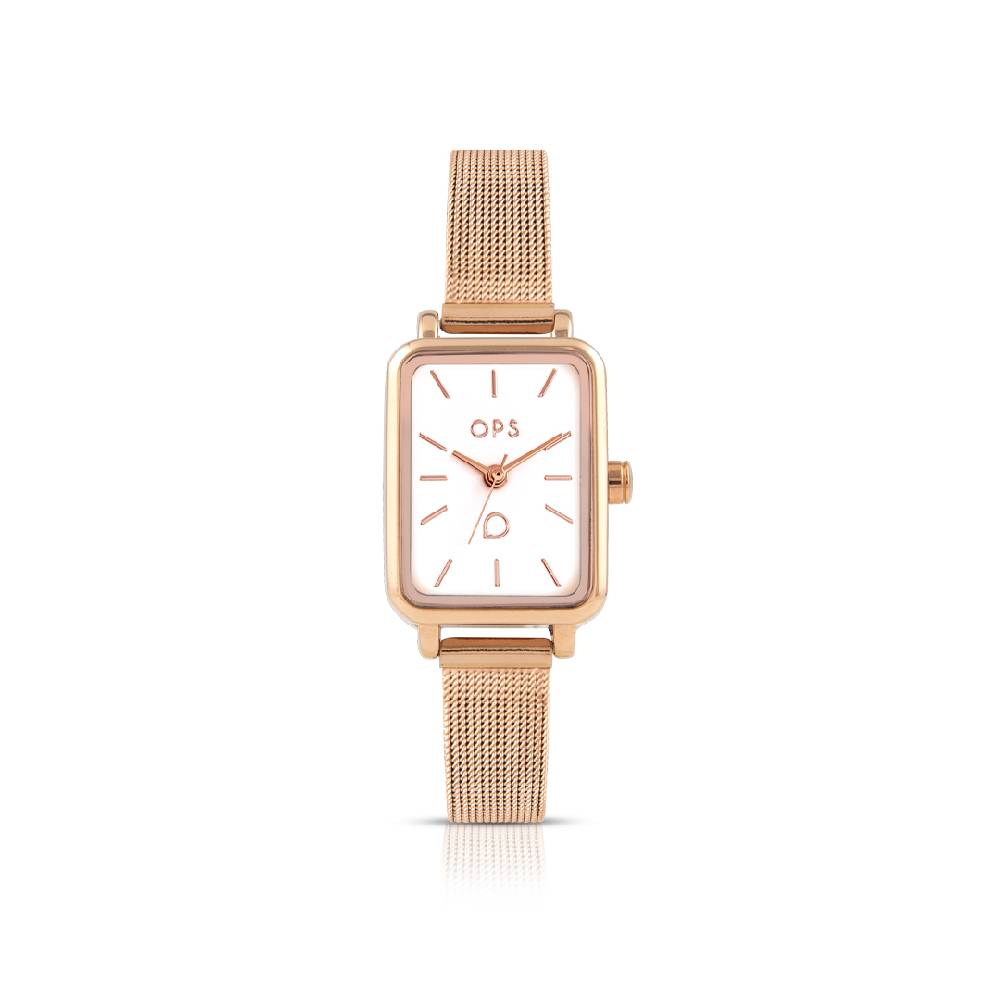 Opsobjects SHAPE orologio con cinturno maglia Milano