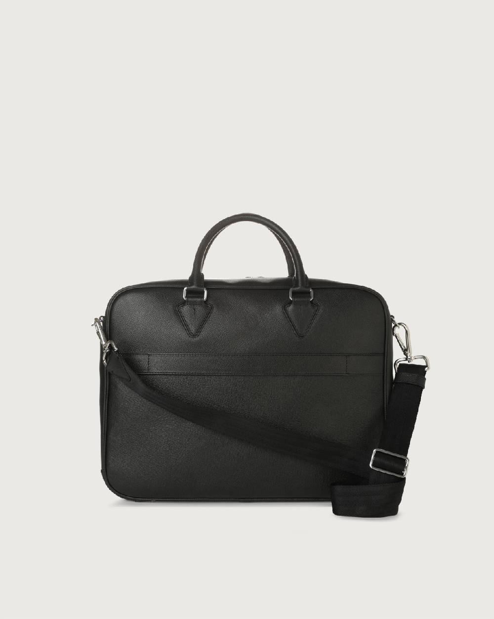 Orciani Borsa A Mano Business Slim Timeless In Pelle Palmellata