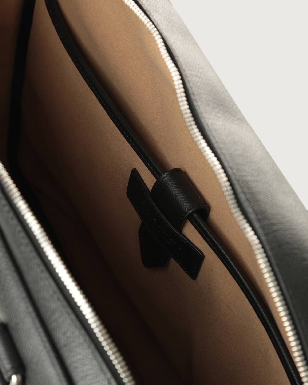 Orciani Borsa A Mano Business Slim Timeless In Pelle Palmellata