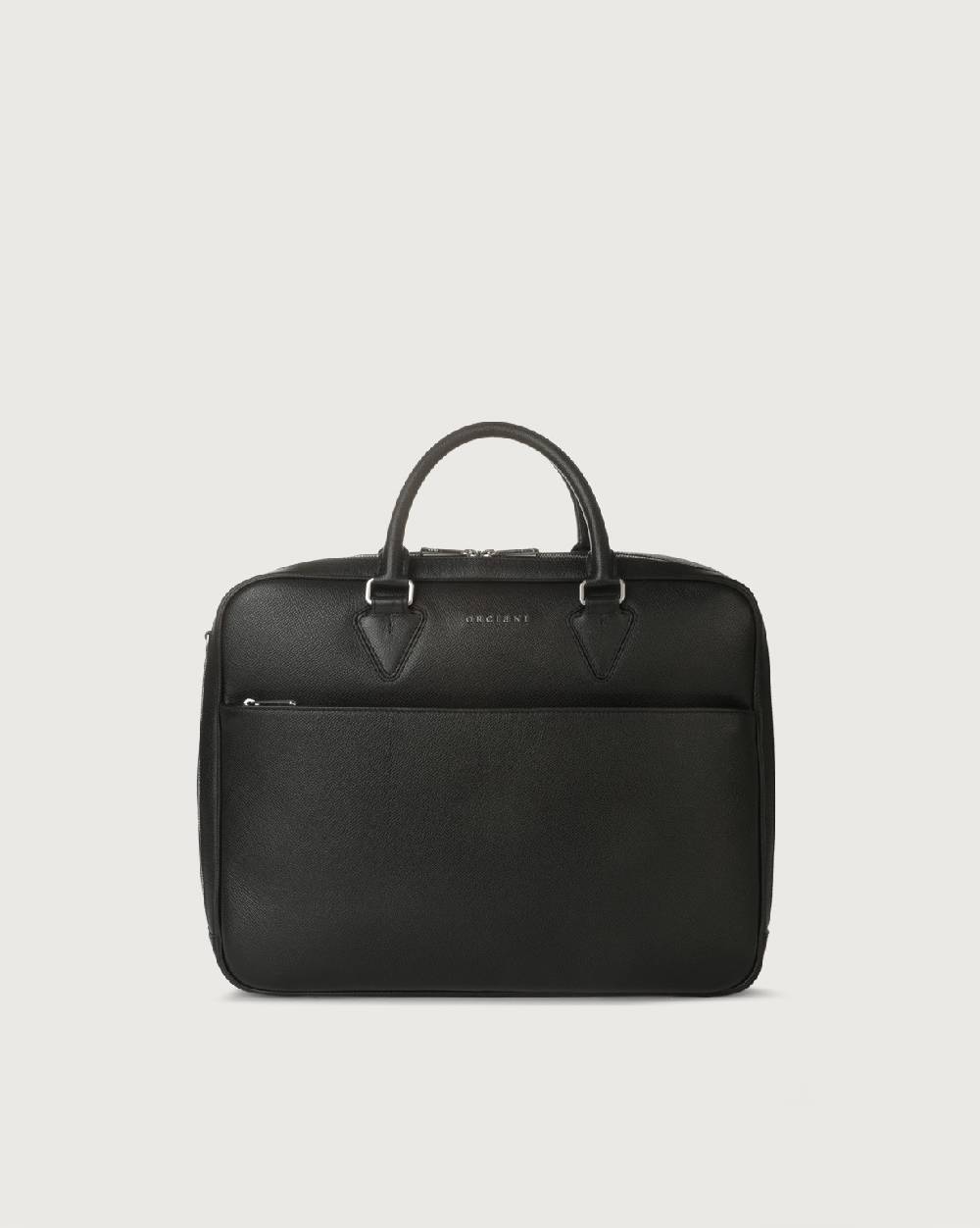 Orciani Borsa a mano Business slim Timeless in pelle palmellata