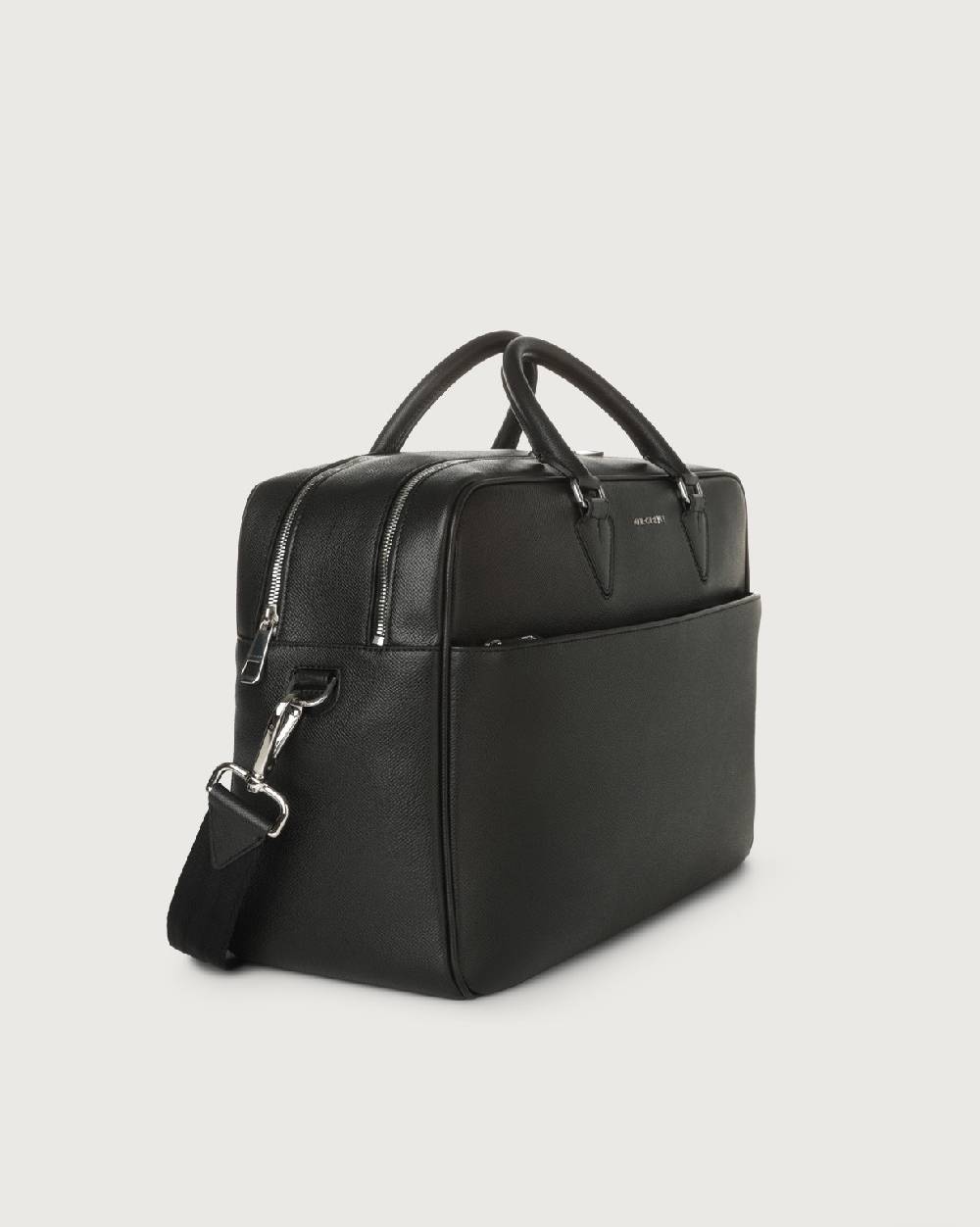 Orciani Borsa A Mano Business Timeless In Pelle Palmellata