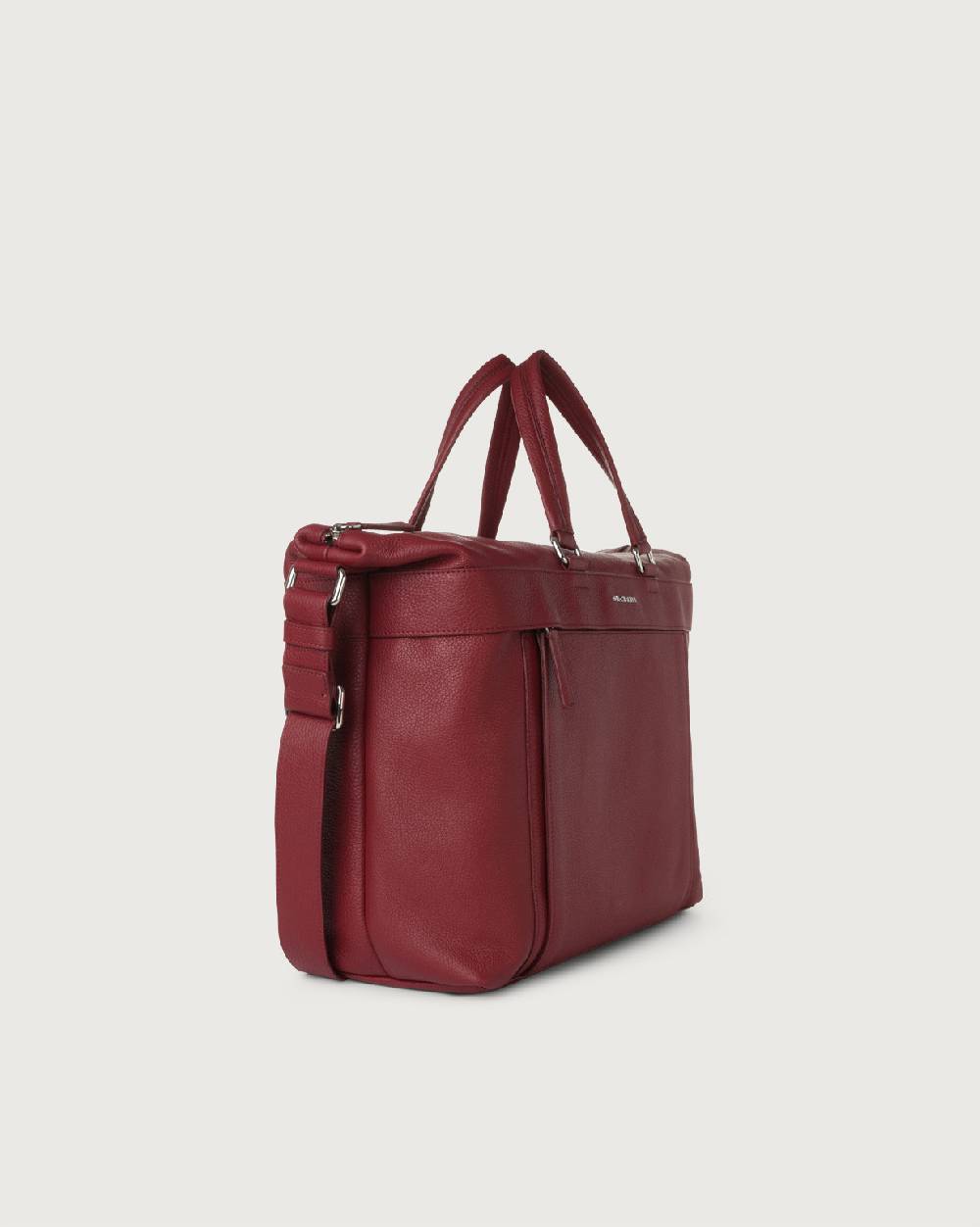 Orciani Borsa A Mano E A Tracolla Grande Micron In Pelle