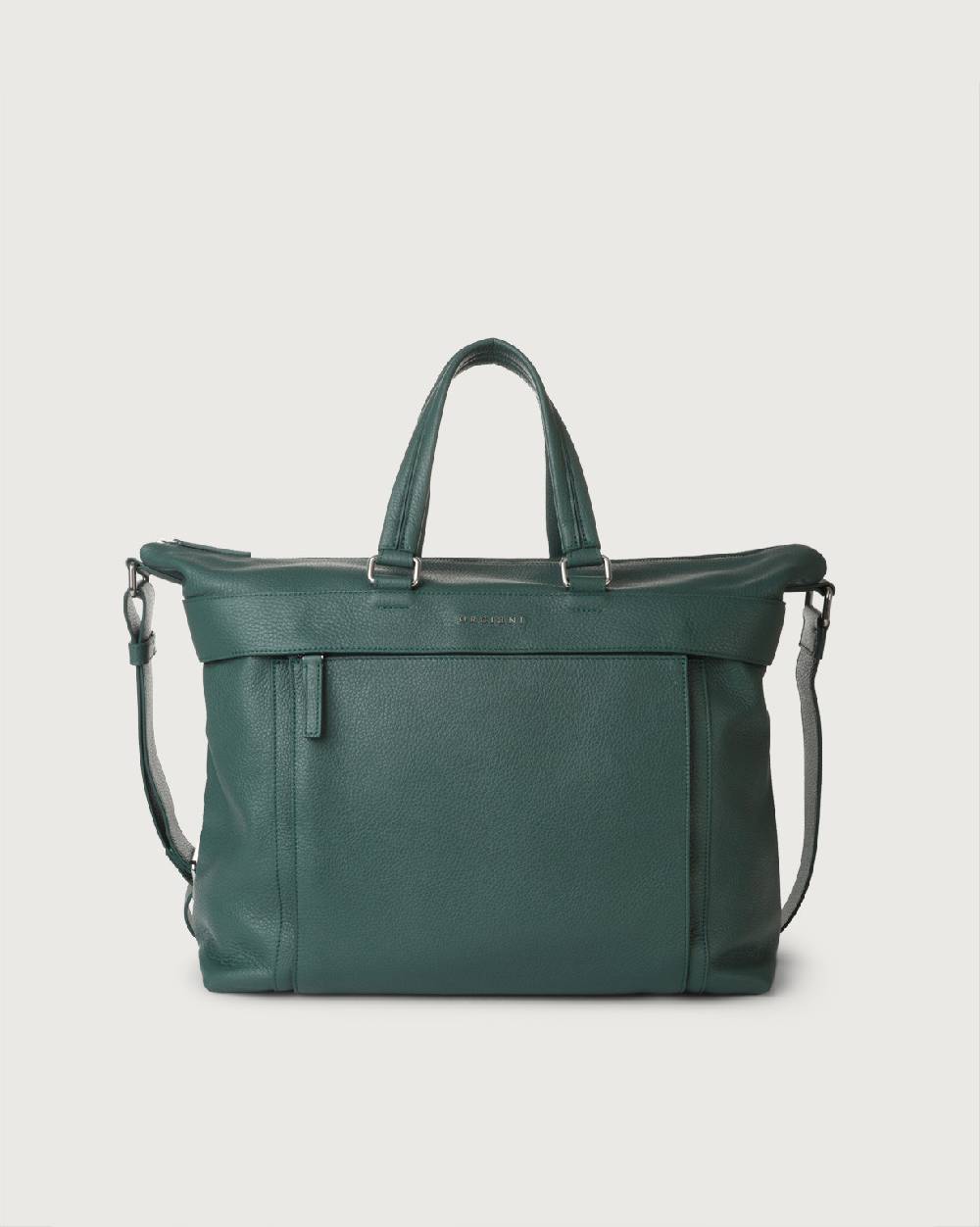 Orciani Borsa a mano e a tracolla grande Micron in pelle