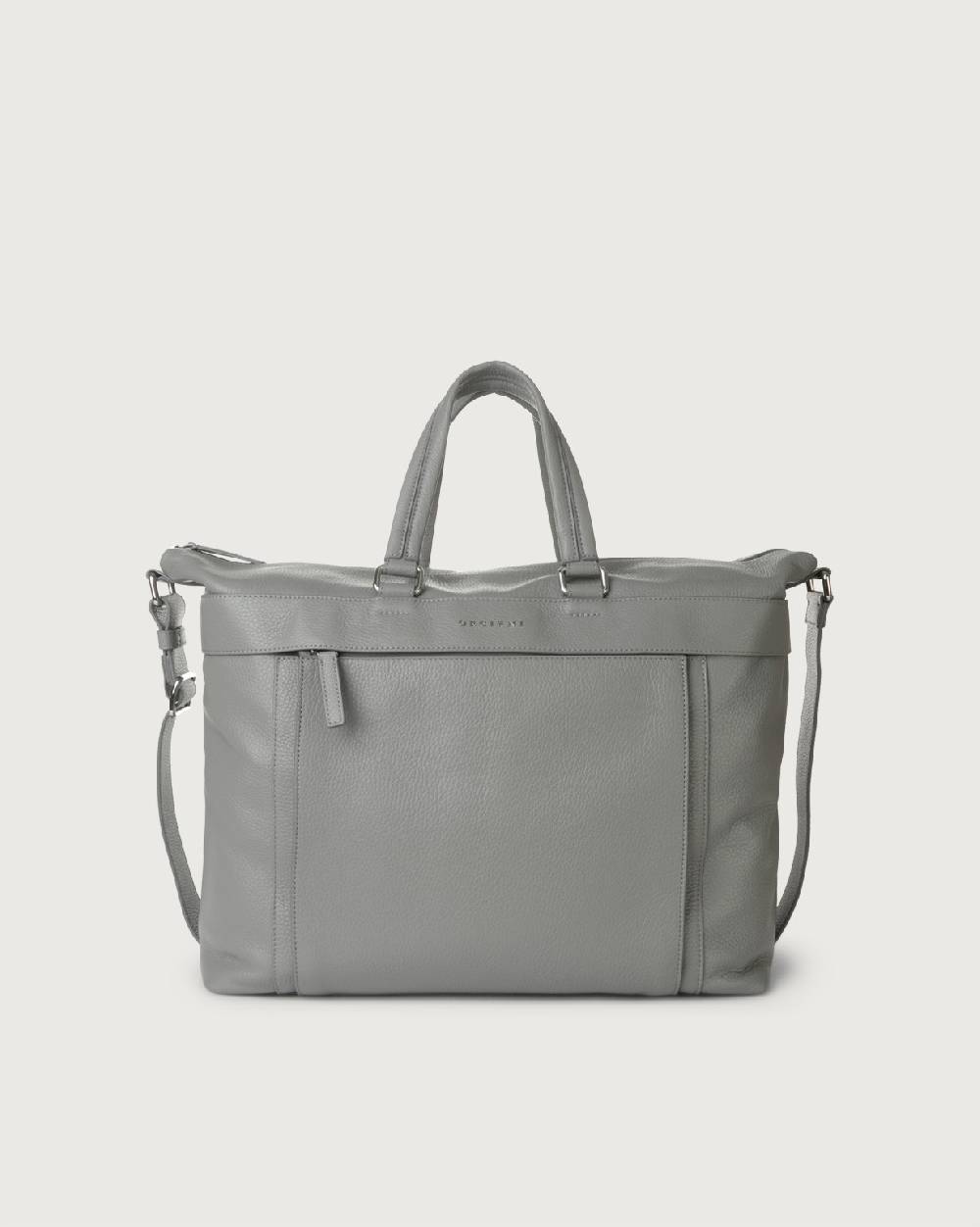 Orciani Borsa a mano e a tracolla grande Micron in pelle