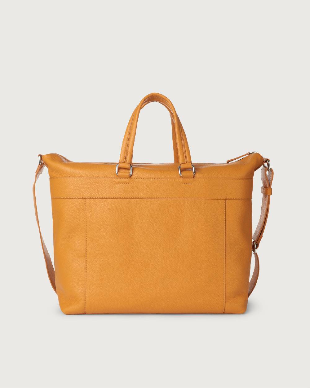 Orciani Borsa A Mano E A Tracolla Grande Micron In Pelle