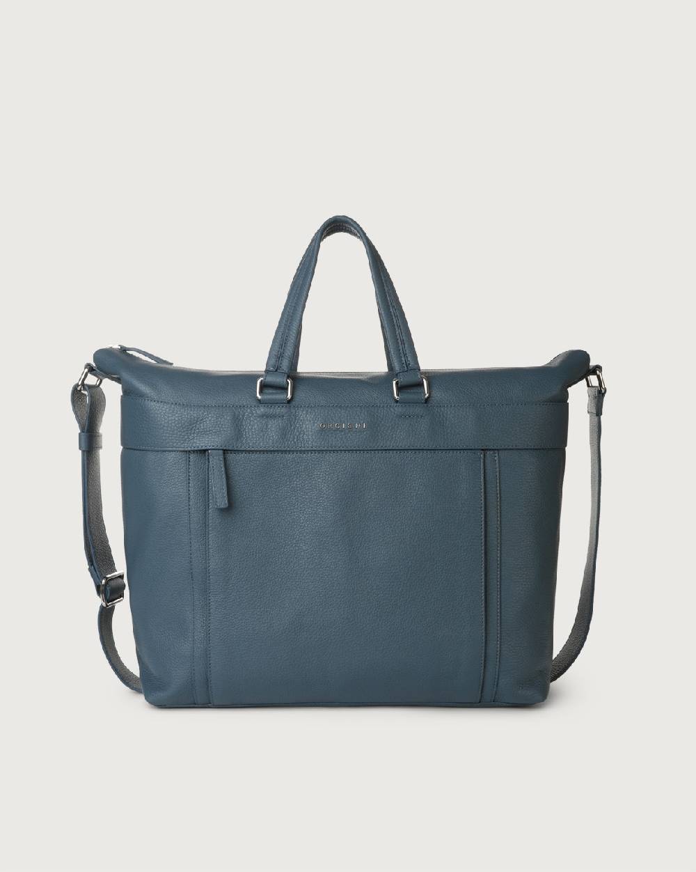 Orciani Borsa a mano e a tracolla grande Micron in pelle