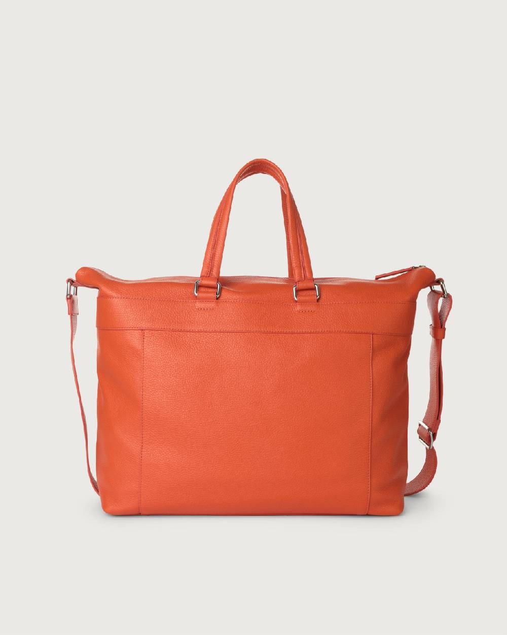 Orciani Borsa A Mano E A Tracolla Grande Micron In Pelle