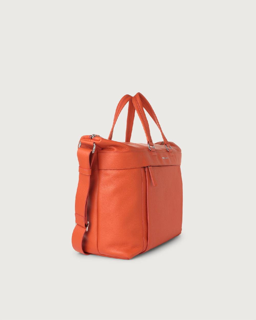 Orciani Borsa A Mano E A Tracolla Grande Micron In Pelle