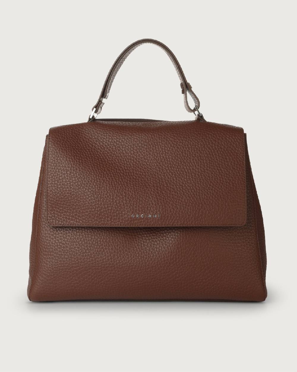 Orciani Borsa a spalla grande Sveva Soft in pelle con tracolla