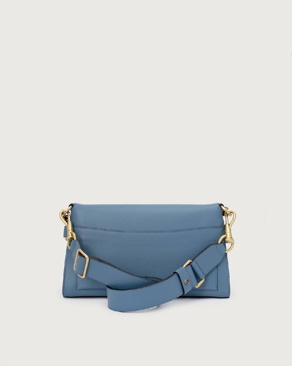 Orciani Borsa A Spalla Missy Longuette Couture In Pelle Con Tracolla