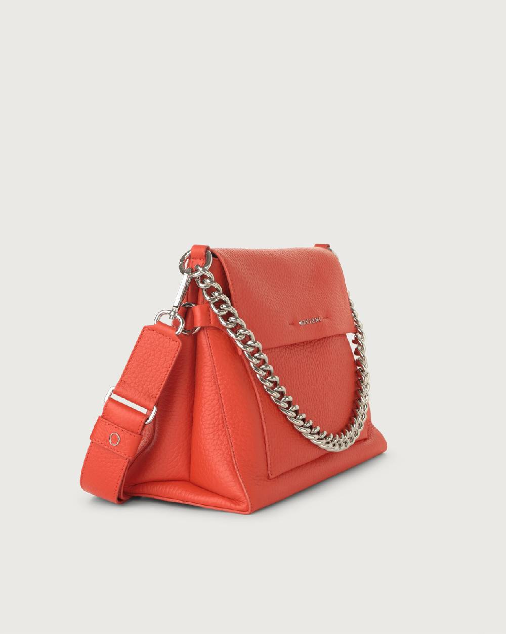 Orciani Borsa A Spalla Missy Soft In Pelle Con Catena E Tracolla
