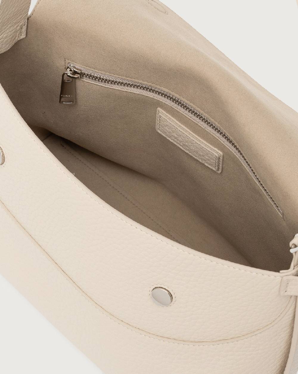 Orciani Borsa A Spalla Nana Soft In Pelle Martellata Con Tracolla