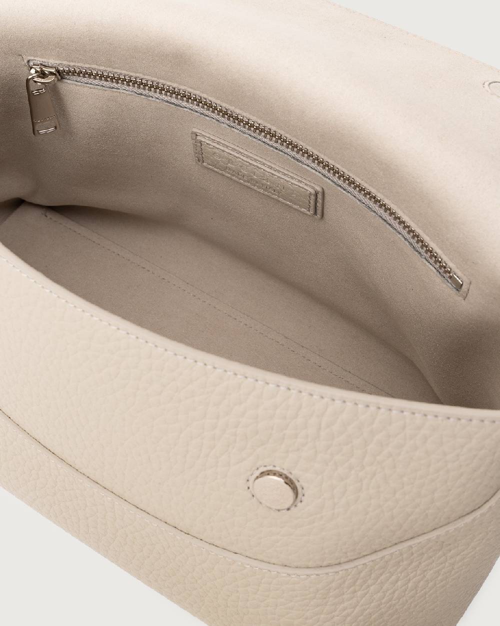 Orciani Borsa A Spalla Nana Soft In Pelle Martellata Con Tracolla