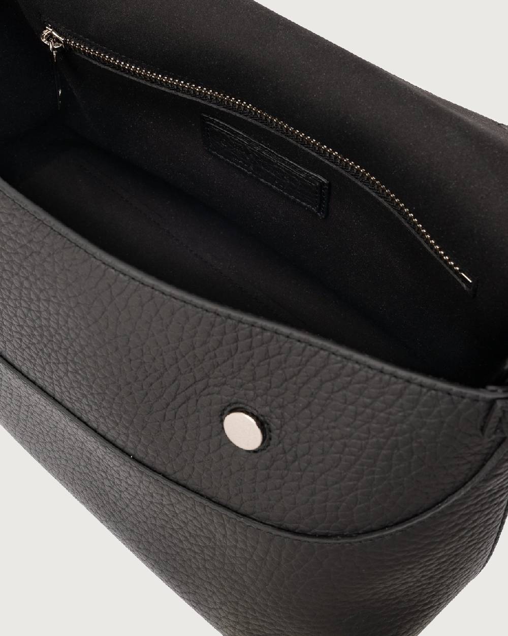 Orciani Borsa A Spalla Nana Soft In Pelle Martellata Con Tracolla