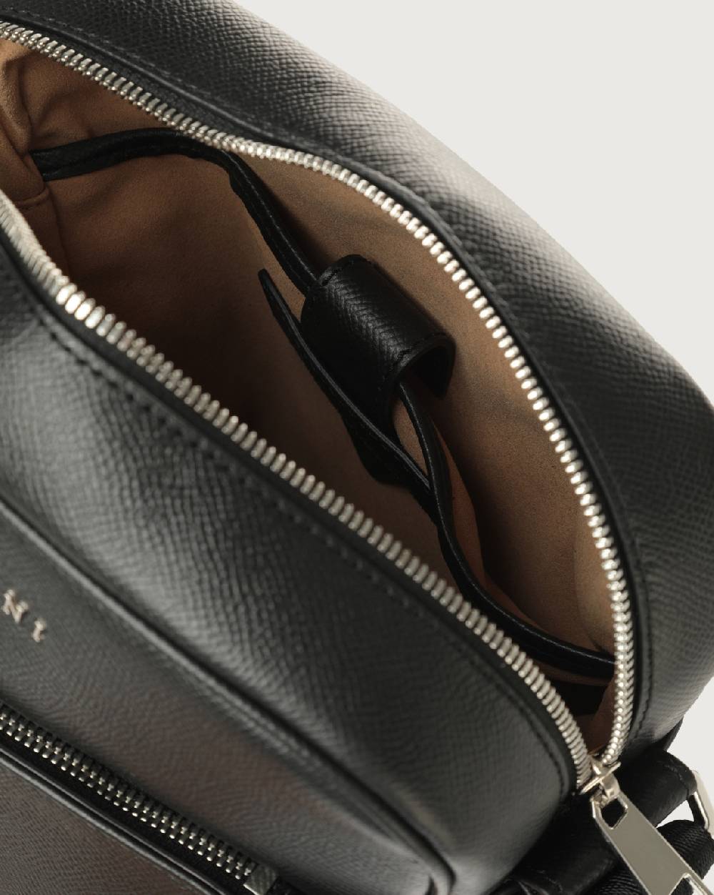 Orciani Borsa A Tracolla Timeless In Pelle Palmellata