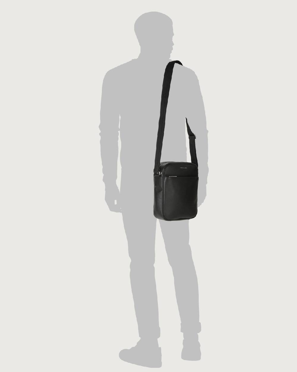 Orciani Borsa A Tracolla Timeless In Pelle Palmellata