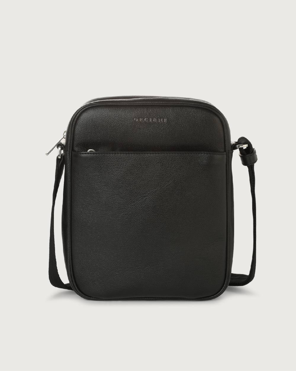 Orciani Borsa a tracolla Timeless in pelle palmellata