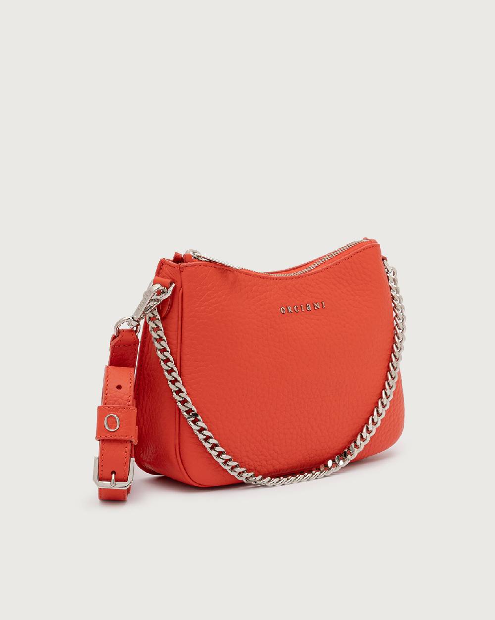 Orciani Borsa Crossbody Mini New Moon Soft In Pelle Martellata