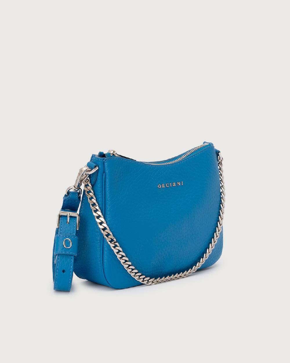 Orciani Borsa Crossbody Mini New Moon Soft In Pelle Martellata