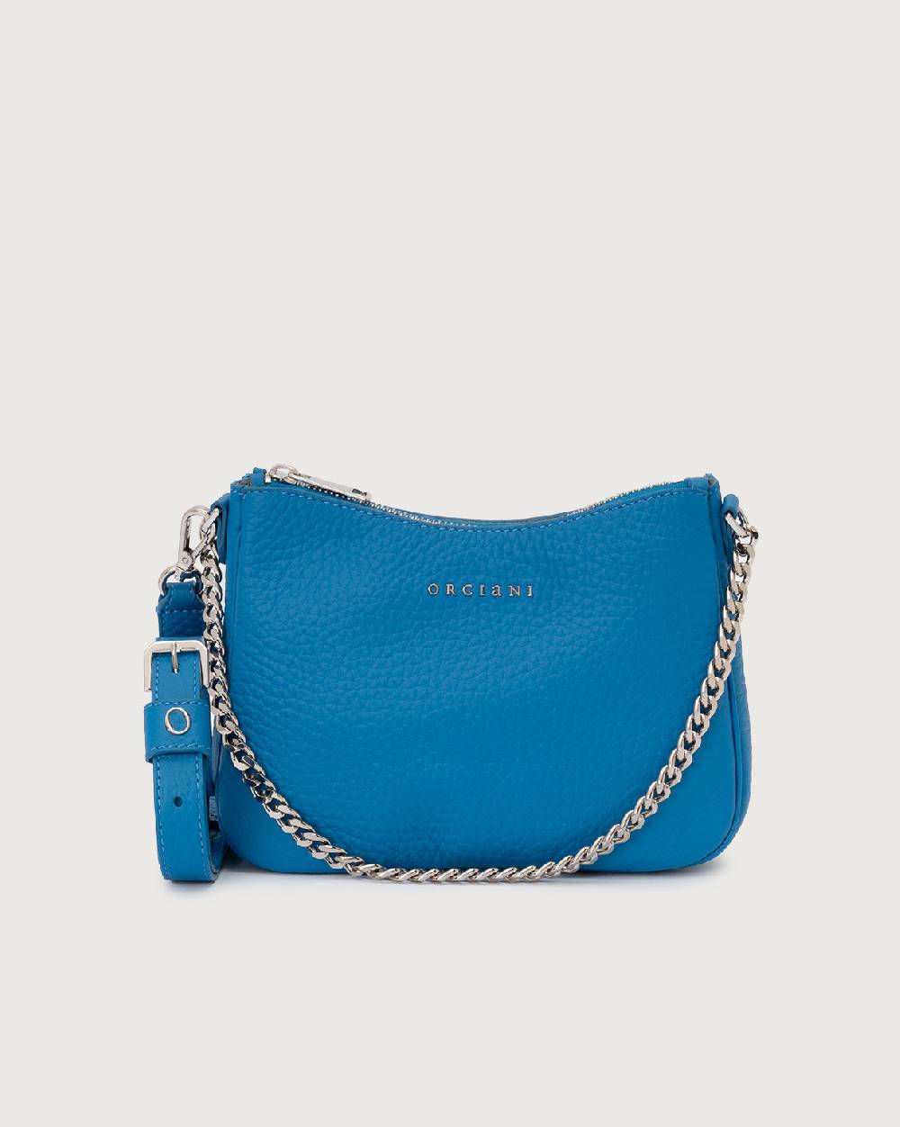 Orciani Borsa crossbody mini New Moon Soft in pelle martellata