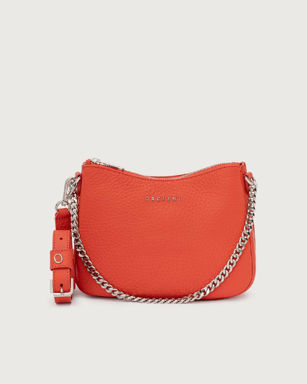 Orciani Borsa crossbody mini New Moon Soft in pelle martellata