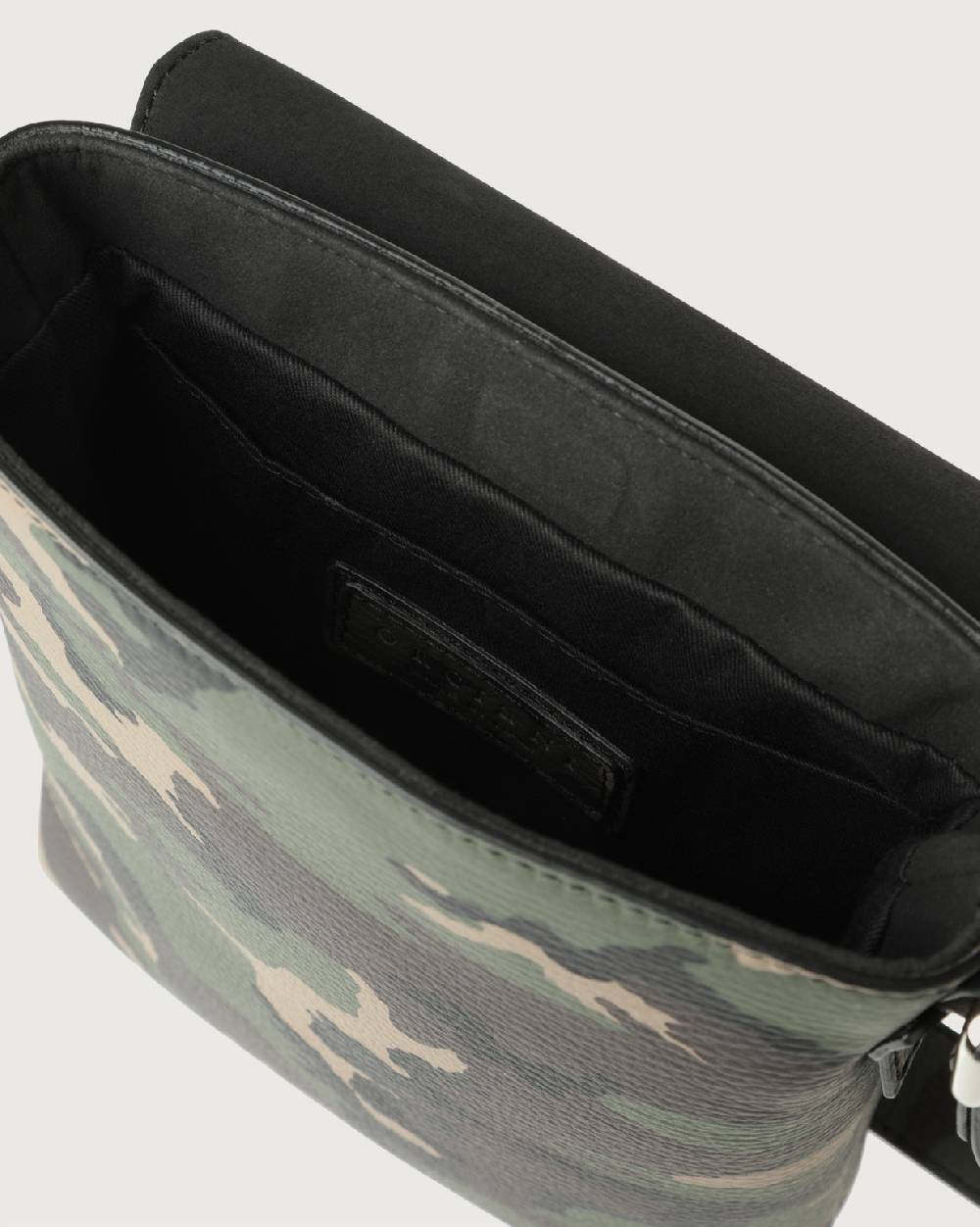 Orciani Borsa Messenger Piccola Camouflage In Pelle