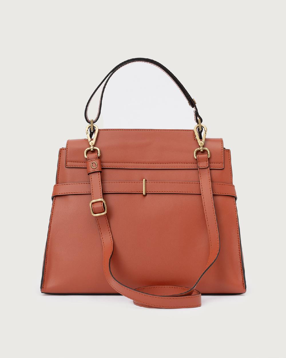 Orciani Borsa Sveva Couture Media A Spalla In Pelle Con Tracolla