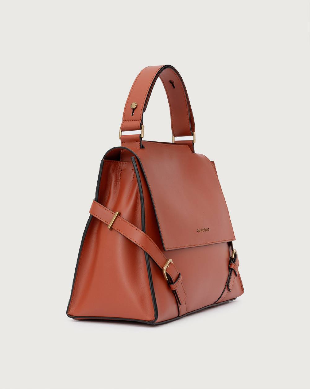 Orciani Borsa Sveva Couture Media A Spalla In Pelle Con Tracolla