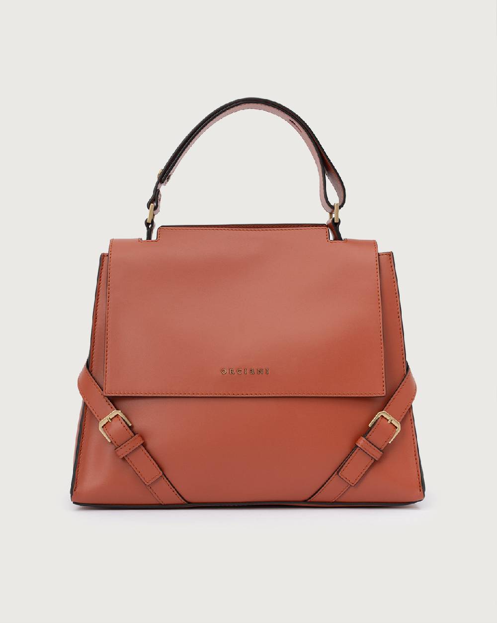Orciani Borsa Sveva Couture Media a spalla in pelle con tracolla