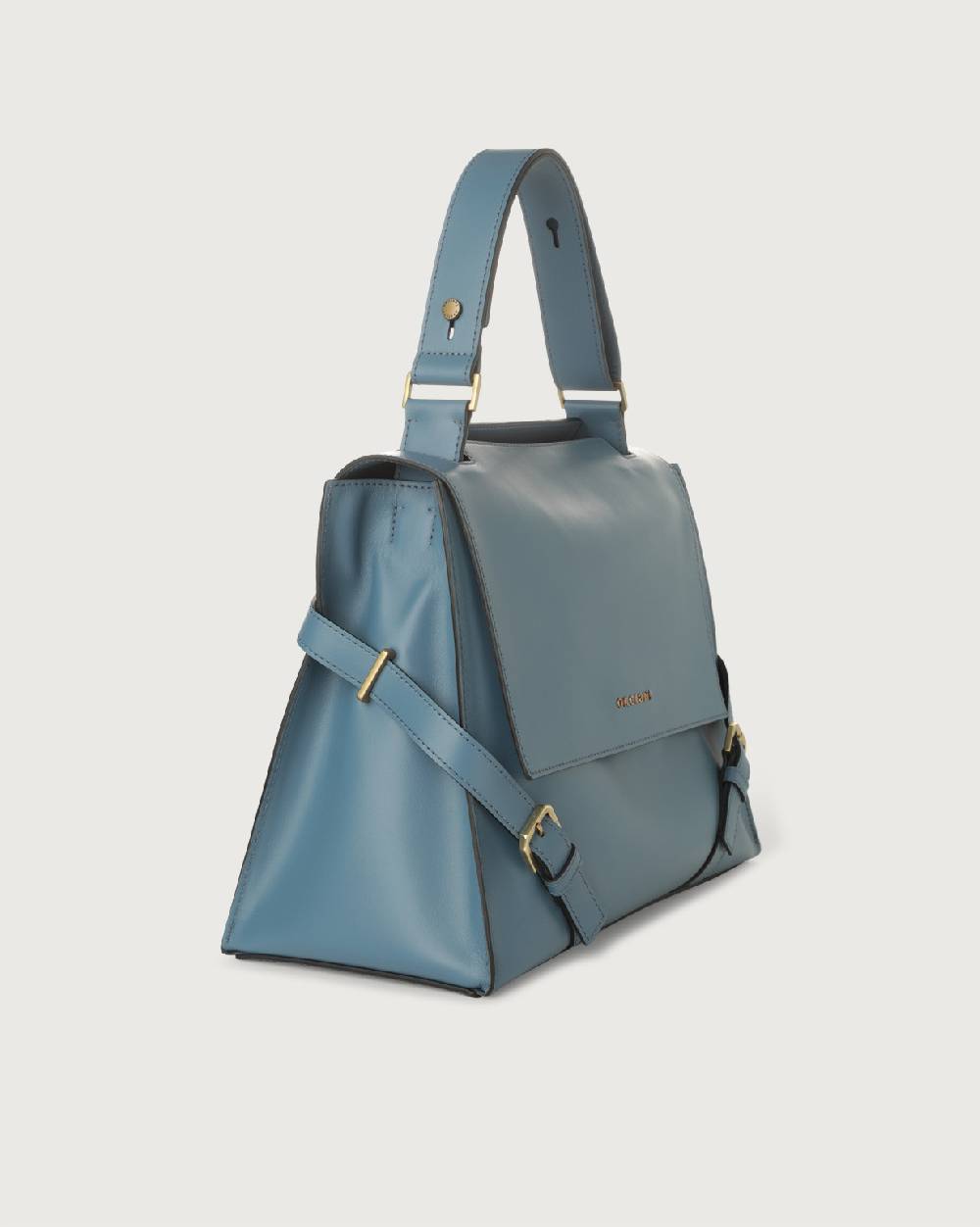 Orciani Borsa Sveva Couture Media A Spalla In Pelle Con Tracolla