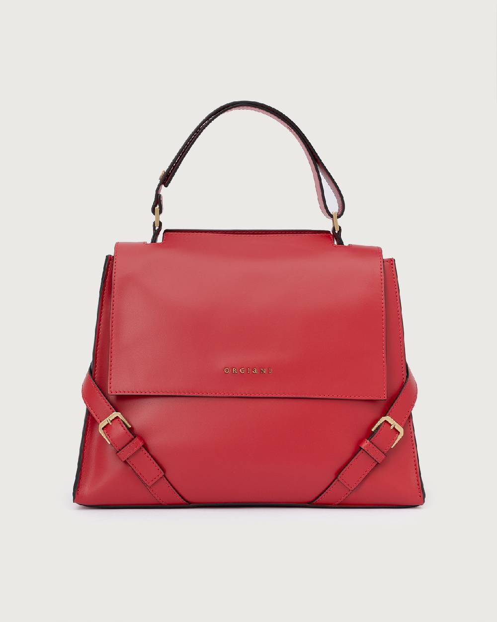 Orciani Borsa Sveva Couture Media a spalla in pelle con tracolla