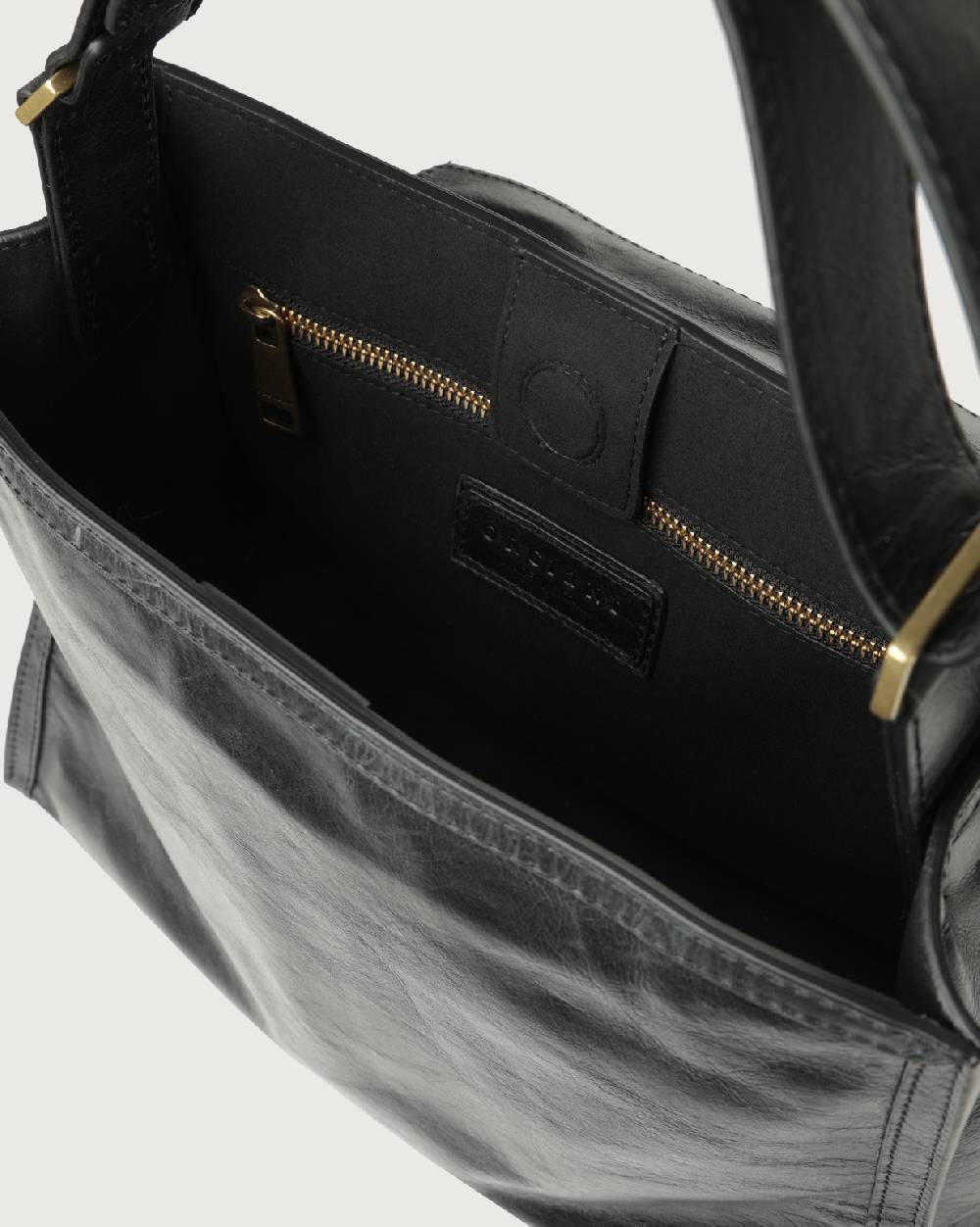 Orciani Borsa Sveva Notturno Media In Pelle Con Tracolla