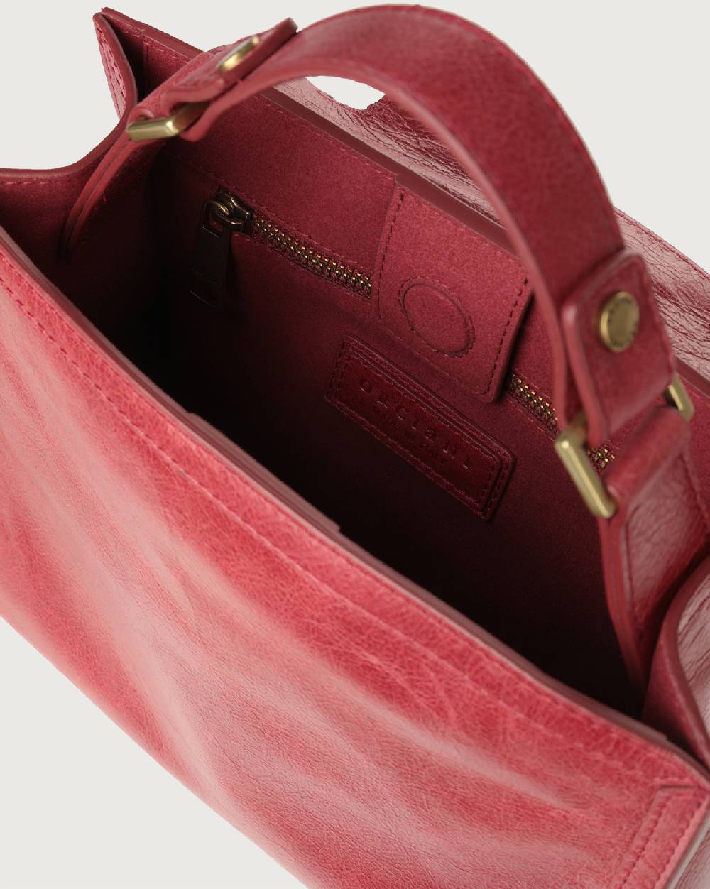 Orciani Borsa Sveva Notturno Piccola In Pelle Con Tracolla