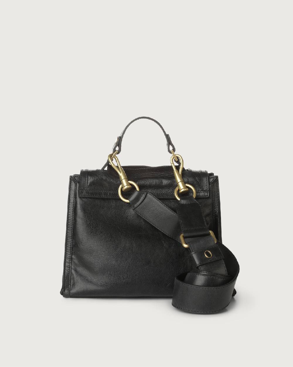 Orciani Borsa Sveva Notturno Piccola In Pelle Con Tracolla