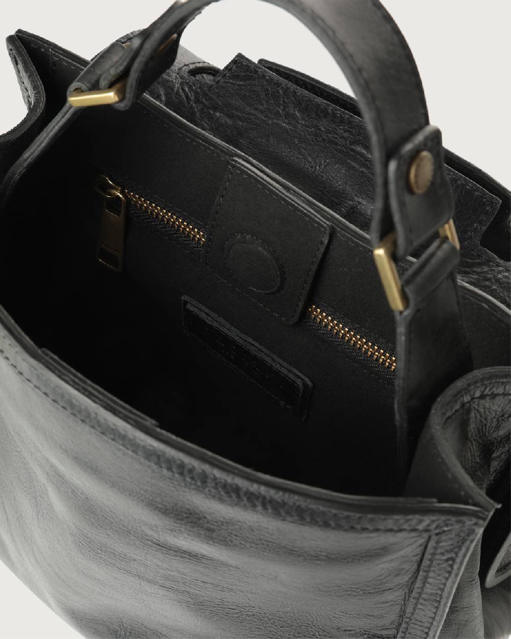 Orciani Borsa Sveva Notturno Piccola In Pelle Con Tracolla