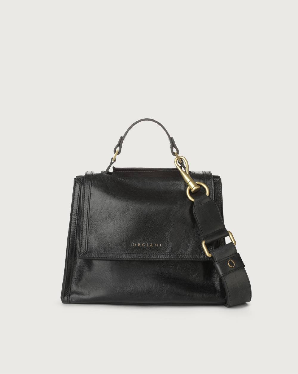 Orciani Borsa Sveva Notturno piccola in pelle con tracolla
