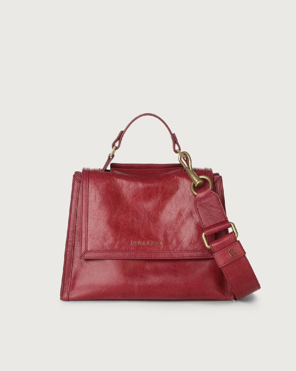 Orciani Borsa Sveva Notturno piccola in pelle con tracolla