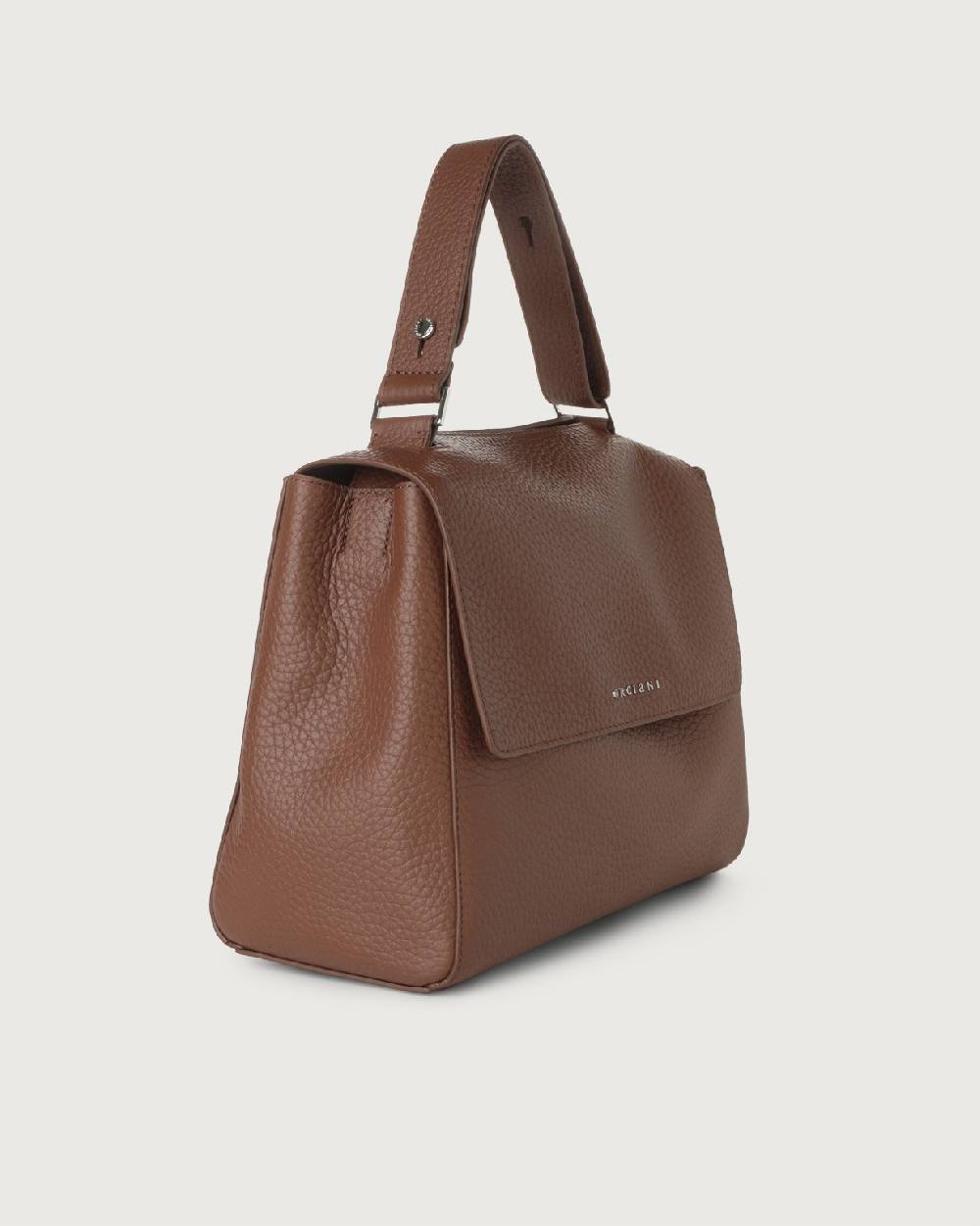 Orciani Borsa Sveva Soft Media A Spalla In Pelle Con Tracolla