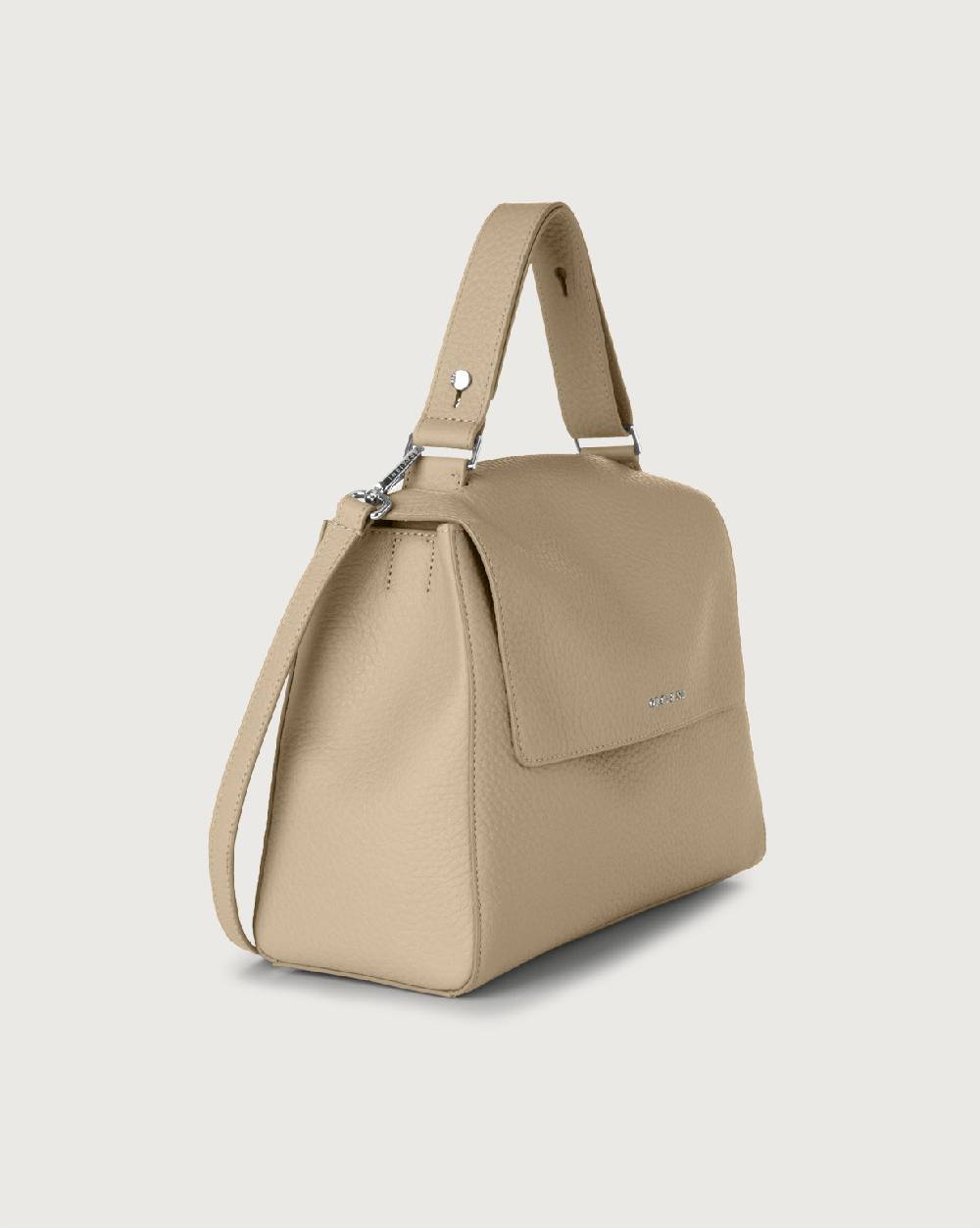 Orciani Borsa Sveva Soft Media A Spalla In Pelle Con Tracolla