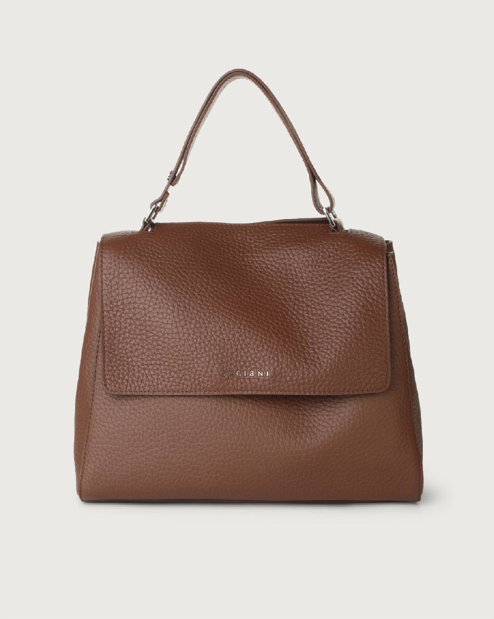 Orciani Borsa Sveva Soft Media a spalla in pelle con tracolla