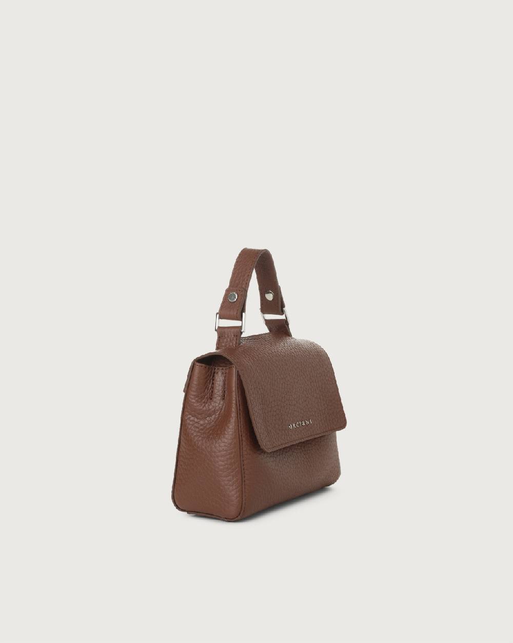 Orciani Borsa Sveva Soft Mini A Mano In Pelle Con Tracolla