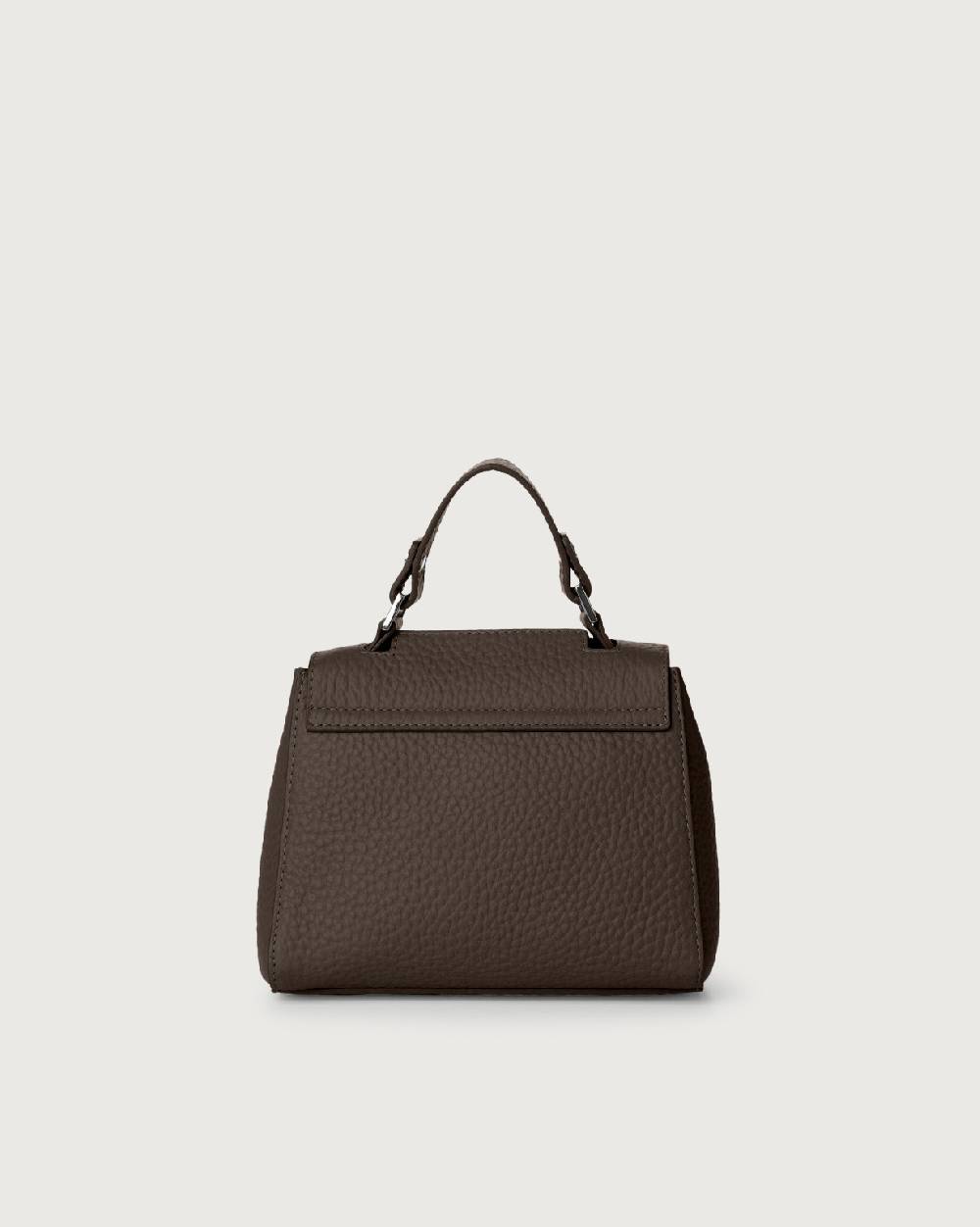Orciani Borsa Sveva Soft Mini A Mano In Pelle Con Tracolla